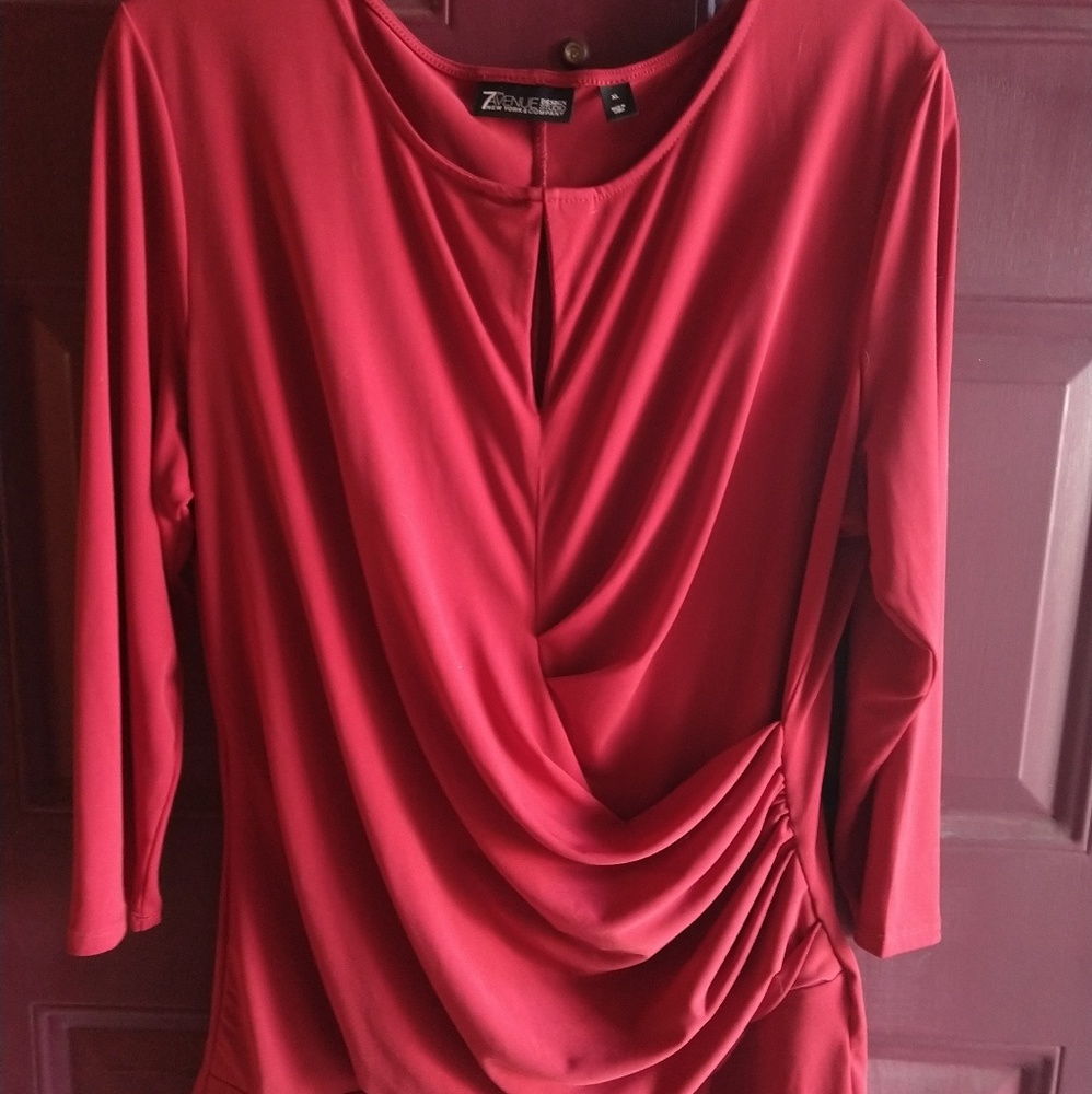 New York and Company Draped Top Size XL